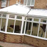 P Shaped Conservatories White